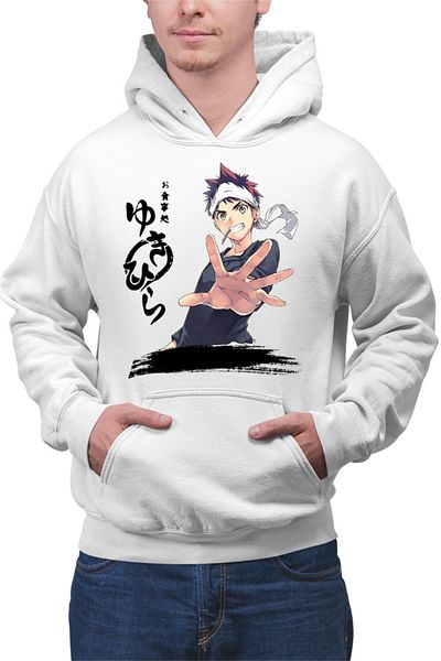 OEM Men's Hoodie Food Wars Soma Hiragana Signature Horror