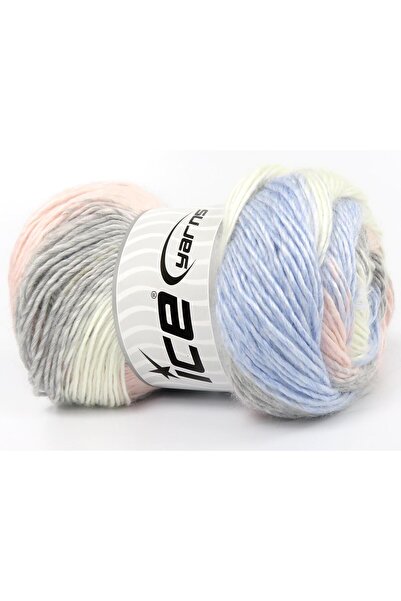 Ice yarns (4 قطع 100 جرام) مجموعة من 4 قطع من الأكريليك الفاخر من رينبو باللو...