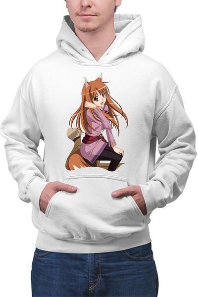 OEM Men's Hoodie Spice And Wolf Holo Anime Drawings