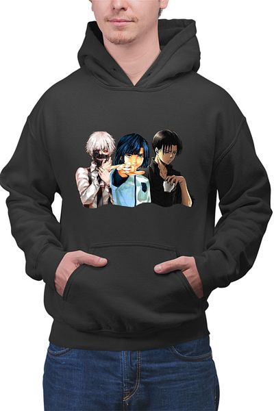 OEM Hanorac barbati Hikaru no Go Attack on Titan Levi Tokyo Ghoul Kaneki Akira Coffee