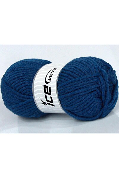 Ice yarns مجموعة من 4 خيوط صوفية ثلجية سميكة جدًا (25% صوف) باللون الأزرق الل...