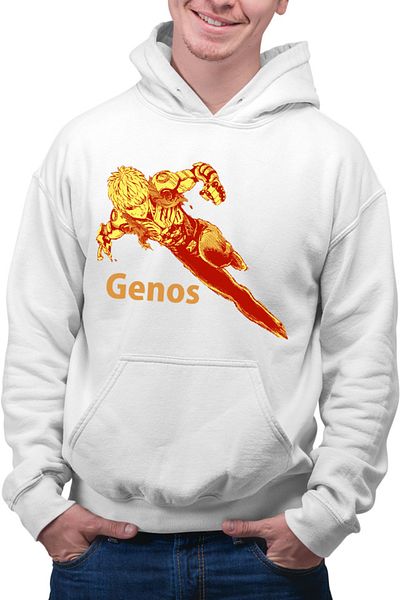 OEM Men's Hoodie One-Punch Man Genos Robot Android Super Powers