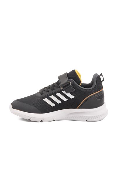 WALKWAY Fav 100 F Black-White Lightweight Flexible Children's Sports Shoes
