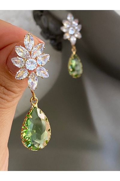 Lucios Vip Evening Glittering Pendant Earrings