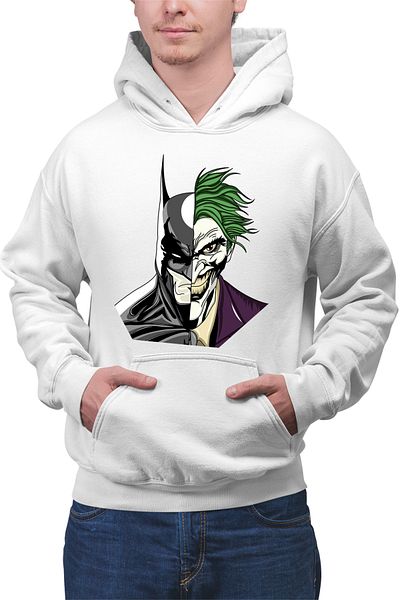 OEM Men's hoodie Batman Joker Face Best Friends Megadeth Legends