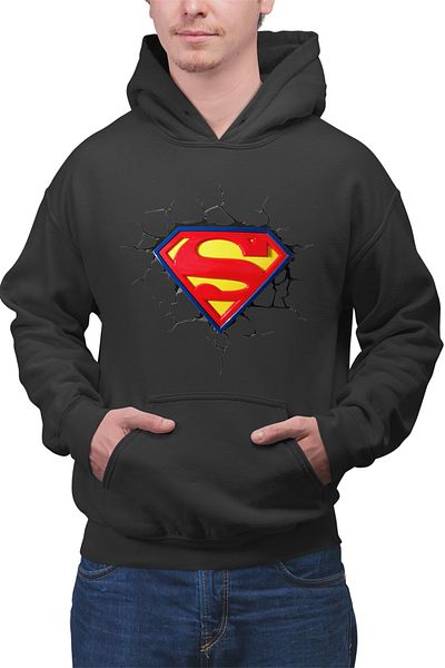 OEM Men's Hoodie Superman Logo Emblem Legendary Hero
