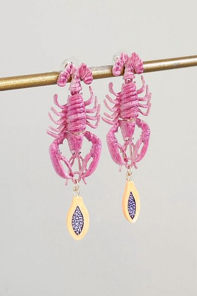 Pretty New Season Lobster Earrings (7cm)