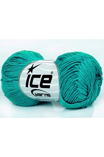 Ice yarns 6×50 جرام. خيوط قطنية صيفية من القطن المرسيريزد باللون الفيروزي من ...