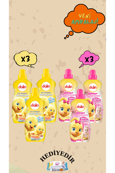 Dalin DETERJAN 1500 ML YUMUŞATICI 1500 ML (YENİ AMBALAJ)