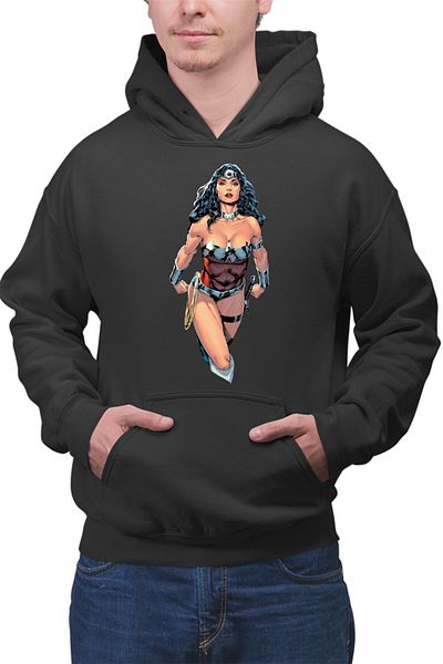 OEM Men's Hoodie Wonder Woman Diana Princess Ares God of Fight Superheroine