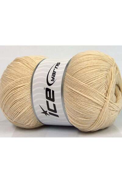 Ice yarns مجموعة من 4 خيوط من خيوط الجليد LORENA SUPERFINE (55% قطن) خيوط بيج...