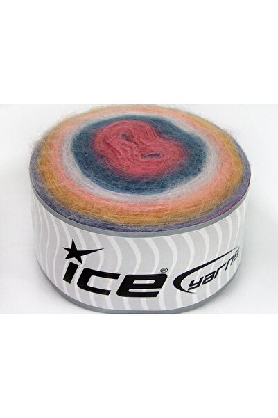 Ice yarns 2×200 جرام. أقمشة أنجورا، صوف، أكريليك، ألوان الليلك، درجات الوردي،...