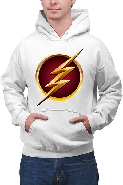 OEM Men's Hoodie The Flash Logo Superhero Comics Fast Go