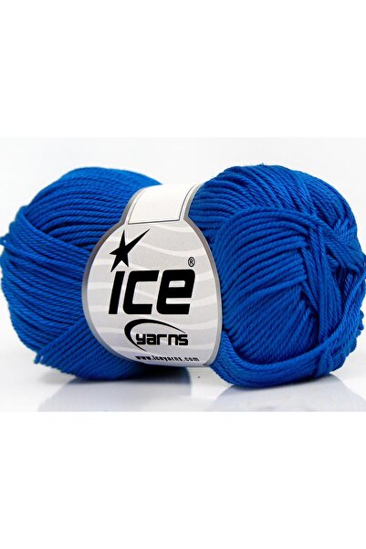 Ice yarns 6×50 جرام. خيوط قطنية صيفية زرقاء من جيزة، قطن، 100% قطن