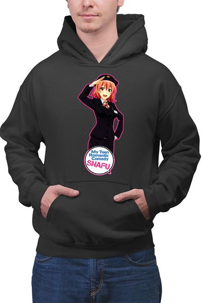OEM Men's hoodie OreGairu Yui Police School Club Slice of Life