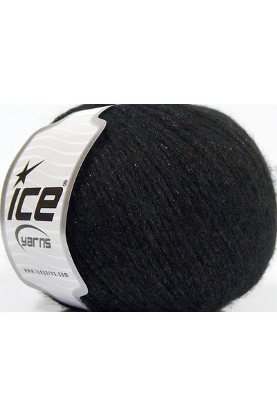 Ice yarns 8x50 جرام. نسيج نايت ستار: فيسكوز، صوف، أكريليك، لامع معدني أسود، ل...