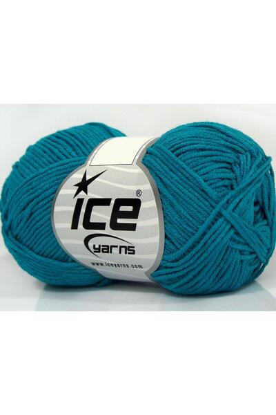 Ice yarns 8x50 جرام. خيوط صيفية من أكريليك الخيزران، لون فيروزي، من ماركة لور...
