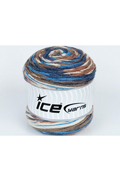 Ice yarns 3x100 جرام. جوارب حريرية من الخيزران، ألوان بني، كريمي، أزرق، ألوان...