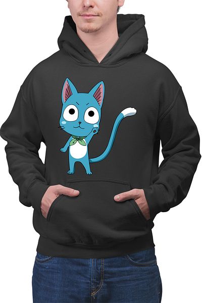 OEM Hanorac barbati Fairy Tail Happy Cat Ninja City Mustang