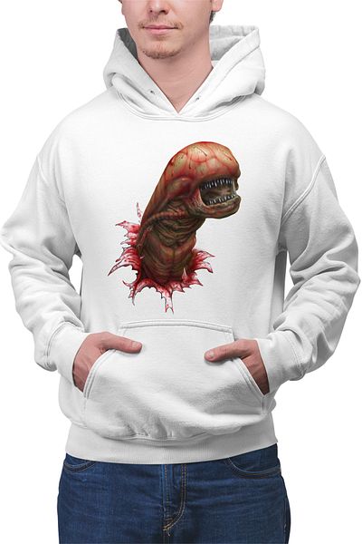 OEM Men's hoodie Predator Alien Baby Red Monster Terminator
