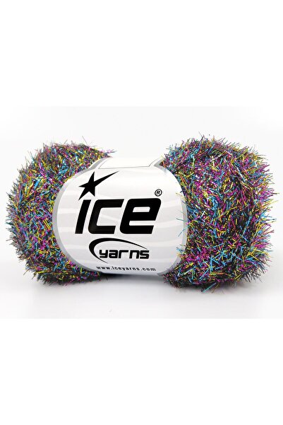 Ice yarns 8×25 جرام. لمعة معدنية 25 جرام، لون وردي معدني، أسود، تركواز، ذهبي ...
