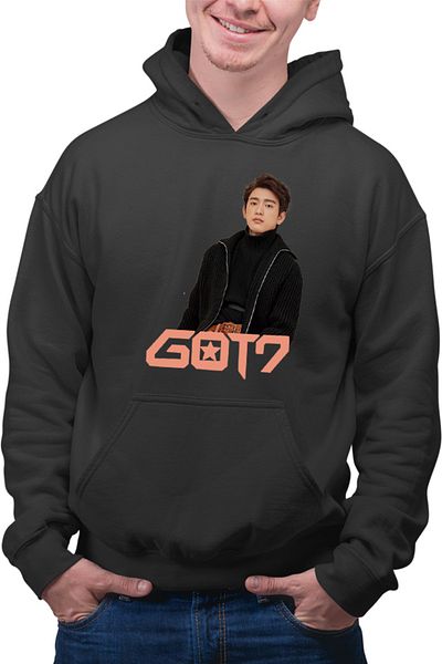 OEM Got7 Jinyoung and Idol Korean American Winter Concept Men's Hoodie