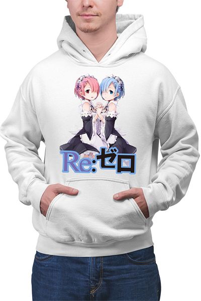 OEM Hanorac barbati Re Zero REM RAM Sisters Maiden Light Novel Cosplay Weapon
