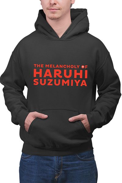 OEM Men's Hoodie Haruhi Suzumiya Logo Anime Weeb Cosplay Figure