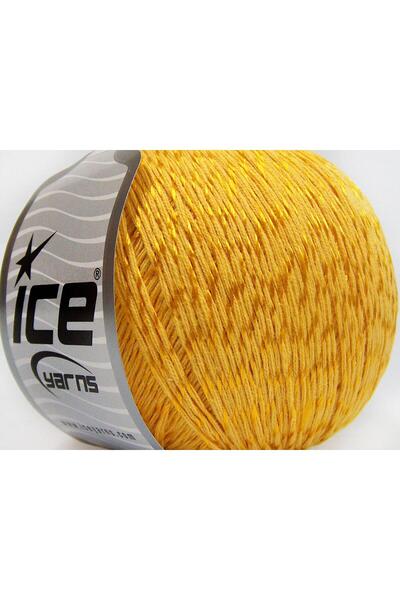 Ice yarns 4x100 جرام. فيسكوز صيفي، قطن ميرسيريزد فيسكوز ذهبي، خيوط صيفية، قطن