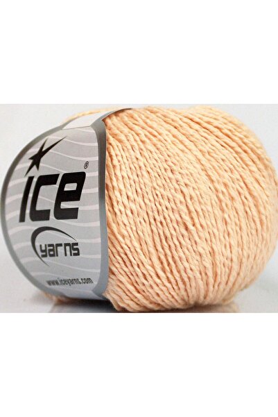 Ice yarns 4x50 جرام. حرير قطني، حرير فاخر بلون السلمون الفاتح، حرير، خيوط صيف...