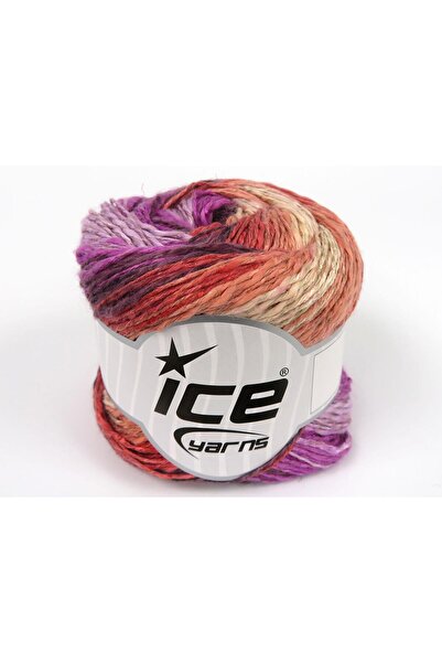 Ice yarns (4 قطع 100 جرام) لينين فيسكوت كتان، قطن، فيسكوز 4 عبوات