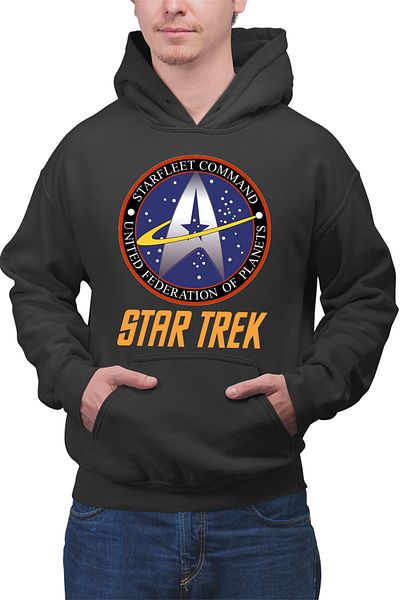 OEM Men's hoodie Star Trek Starfleet Command Academy Emblem