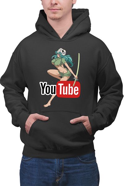 OEM Men's Hoodie Bleach Nel tu Rukia Youtube Creator Fan Art