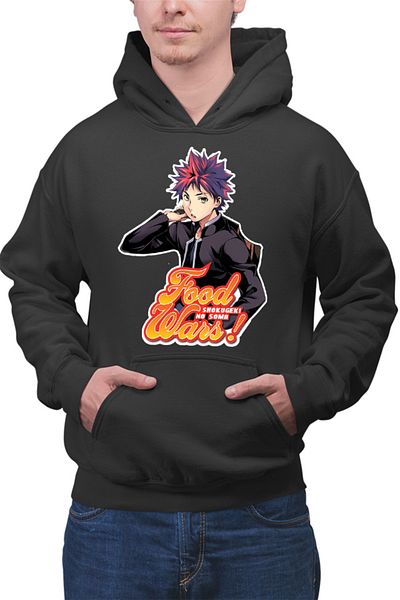 OEM Men's Hoodie Food Wars Souma Student Style Action Shokugeki