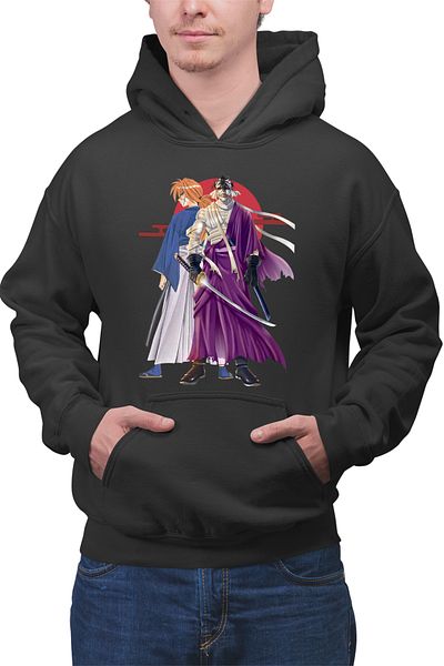 OEM Men's Hoodie Rurouni Kenshin Anime Top Antagonist
