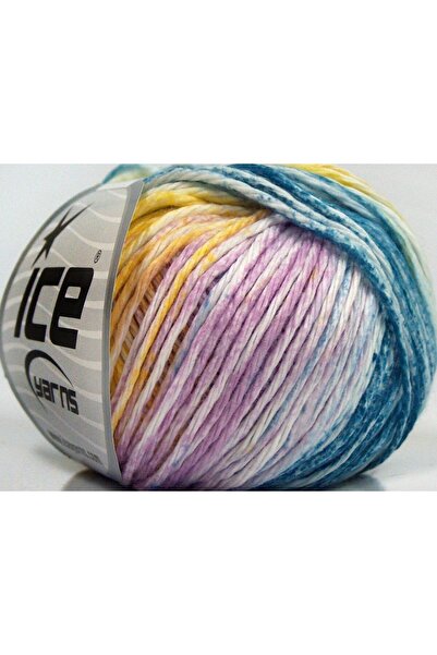 Ice yarns مجموعة من 4 × 100 جرام من خيوط آيس يارنز موناليزا (100% قطن) خيوط ز...
