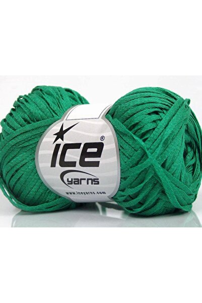 Ice yarns 8x50 جرام. خيوط فيولينو أكريليك بلون أخضر زمردي، خيوط صيفية، 100% أ...