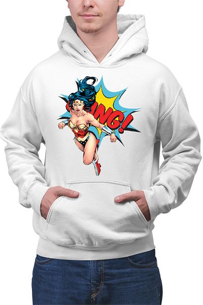 OEM Hanorac barbati Wonder Woman Bang Super Girl Powers Stunning Marvel Action