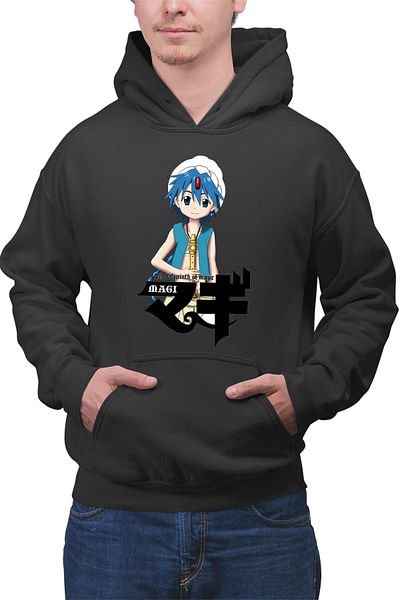 OEM Men's hoodie Magi The Labyrinth of Magic Alladin Flute Logo