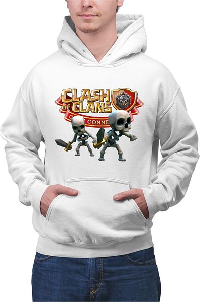 OEM Hanorac barbati Clash of Clans Skeletons Team Tank Sword Fighters Logo