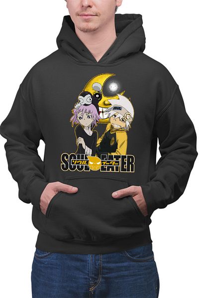 OEM Men's Hoodie Soul Eater Soul Half Moon Anime Kage Trap