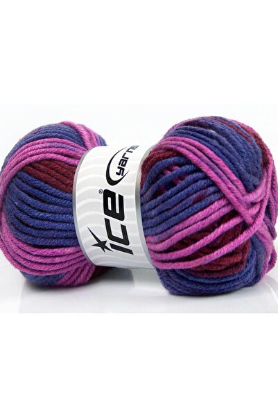 Ice yarns مجموعة من 4 خيوط من خيوط الجليد بوزن 100 جرام، خيوط مقاومة للتكتل، ...