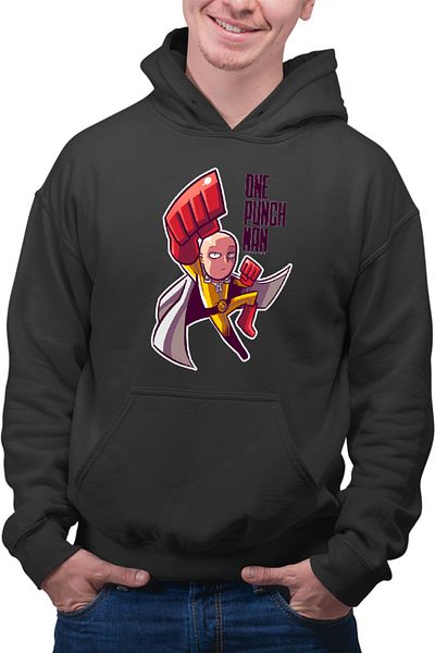 OEM Men's Hoodie One-Punch Man Hero Tatakae Anime Weeb