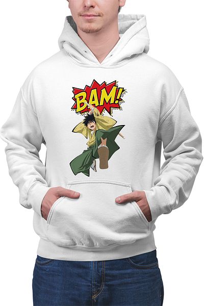 OEM Men's Hoodie Rurouni Kenshin Yahiko Boom Manga Katana