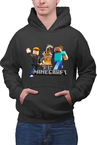 OEM Men's Hoodie Roblox Minecraft Video Mcskins Tlauncher