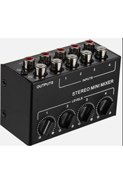STEREO RCA 4 KANALLI SES MİKSERİ