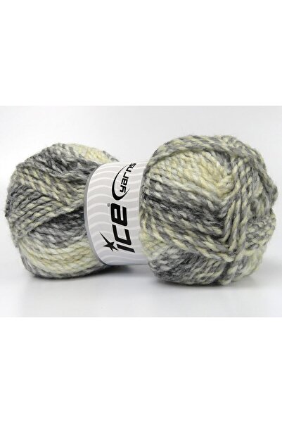 Ice yarns مجموعة من 4 خيوط من خيوط الجليد ESTRELLA بوزن 100 جرام، بألوان أسود...