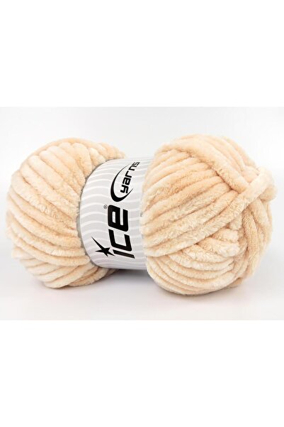 Ice yarns 2×200 جرام. خيوط شينيل سوبر بولكي من الألياف الدقيقة بلون السلمون ا...