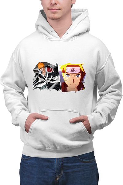 OEM Men's Hoodie Bleach Ichigo Naruto Boruto Online Animes