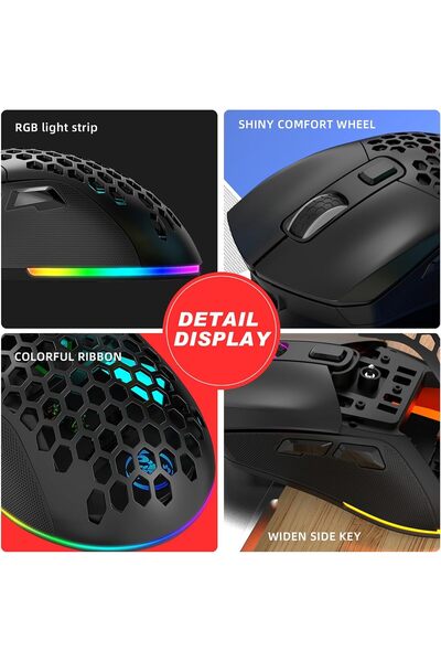 O.L by ODISSEY LIFE Mouse Wireless Pentru Home & Office, 4800 Dpi, Dual Mode Bt 5.1 Si Wireless, Dual Magnetic Cover